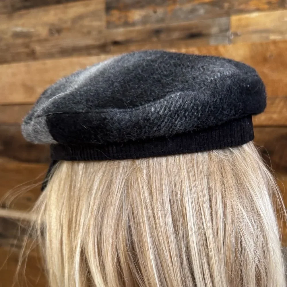 🖤🧢 Vince Camuto Wool & Corduroy Paperboy Hat